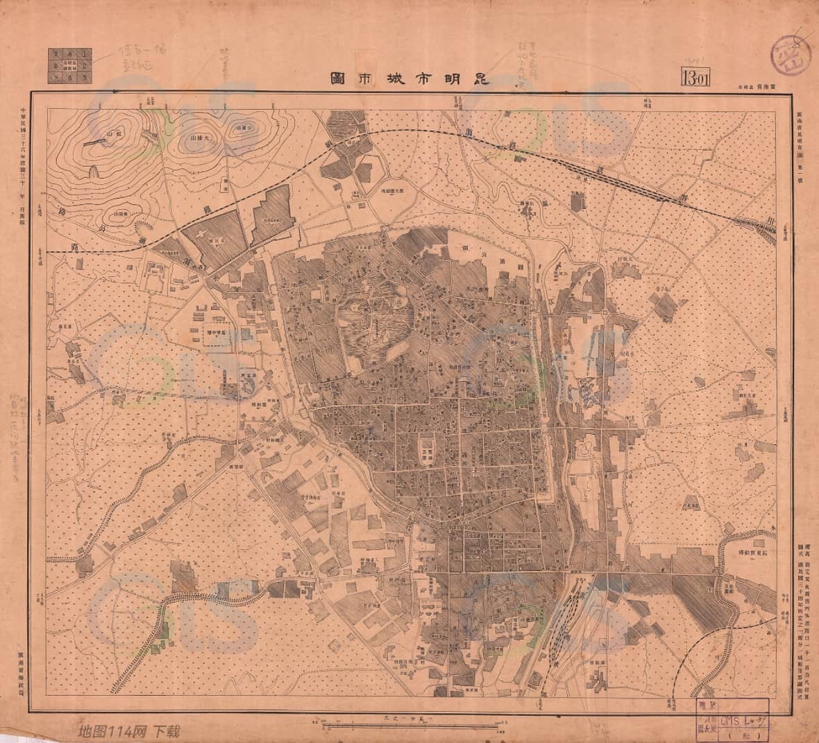 1947年昆明市城市图.jpg