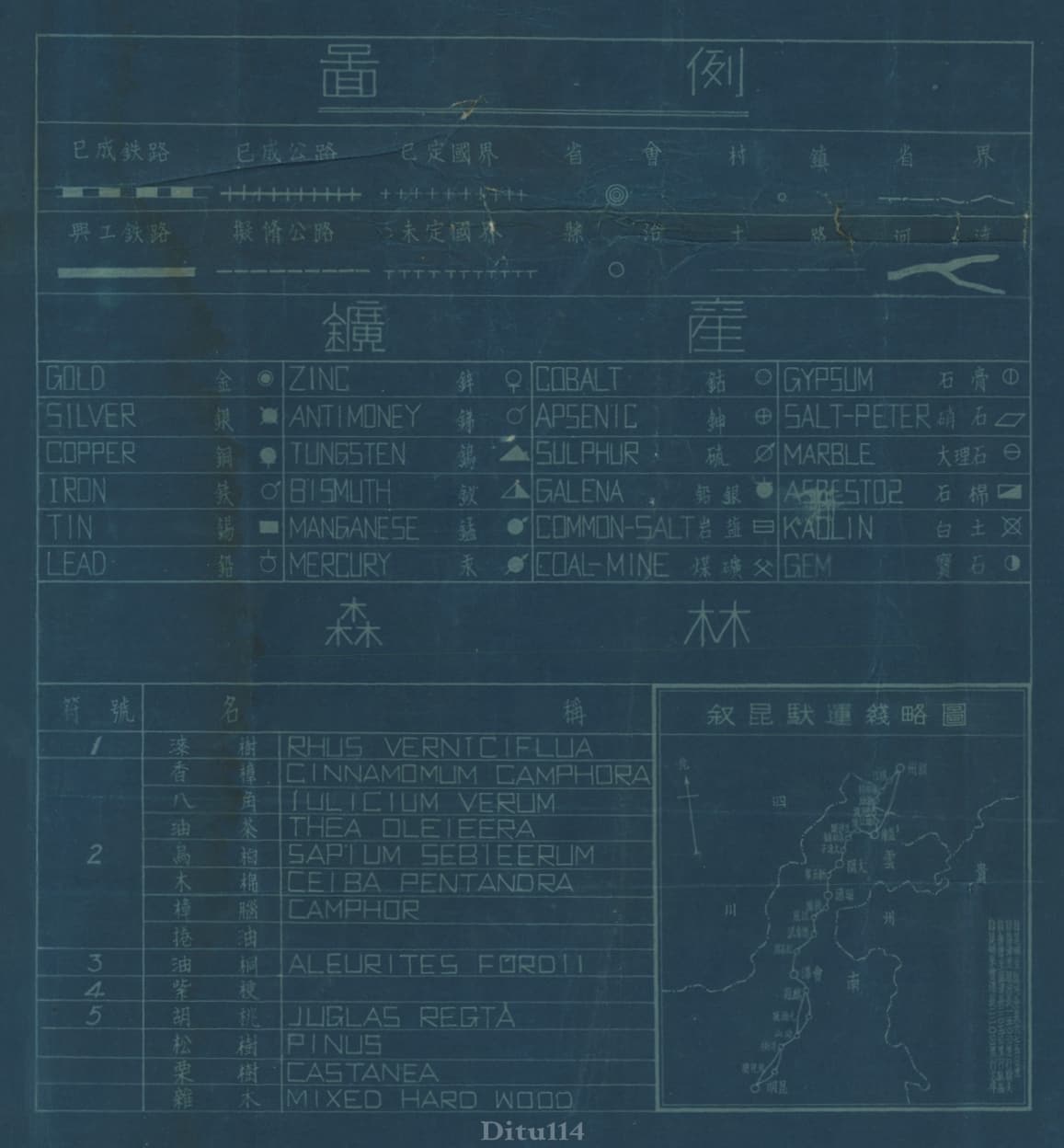 1939年《云南地图-云南全省交通资源图》图例.jpg