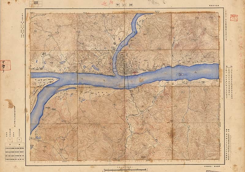 1930年苍梧县(梧州市)近傍地形图=6幅