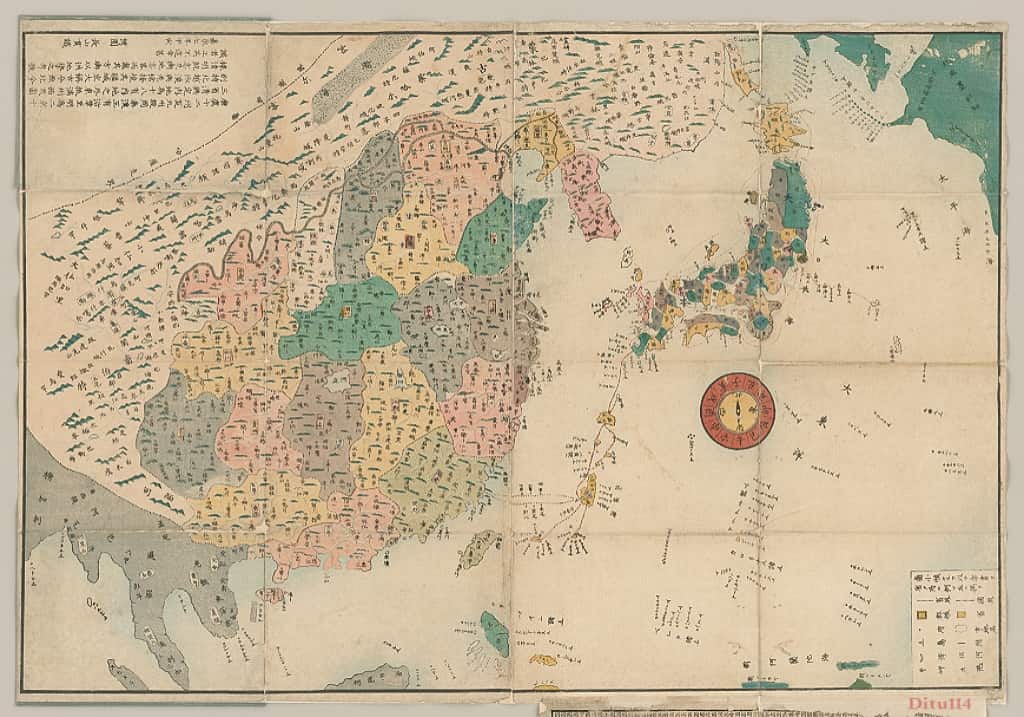 1854年《日本唐土舆地全图》